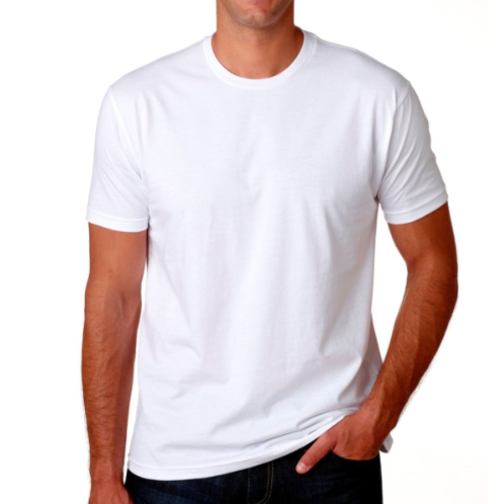 Remera blanca manga corta